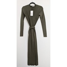 ZARA Knit Cutout Back Midi Dress Women's Size M