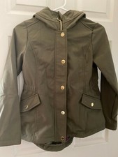 Girl's Michael Kors Hooded Rain Jacket Size 14