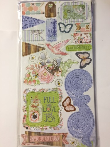 Cartulina Bo BUNNY Butterfly Kisses 12 x 12 y 44 piezas. Aglomerado - Imagen 3 de 13