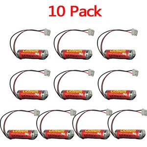 2 Pack MAXELL ER6C AA F2-40BL 3.6V 1800mAh Battery for Mitsubishi FX PLC w//Plug