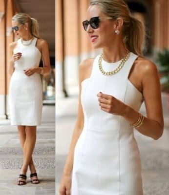 Women's White Leather Dress Genuine Lambskin Women's Fashion Plus Size  Dresses | eBay
