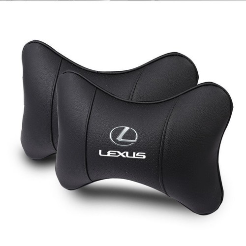 2Pcs Real Leather Car Seat Headrest Neck Cushion Pillow Neck Supportor for Lexus eBay