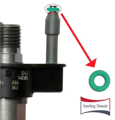 4 x Fuel Injector Leak-Off Return Pipe Seals / O-ring for Piezo