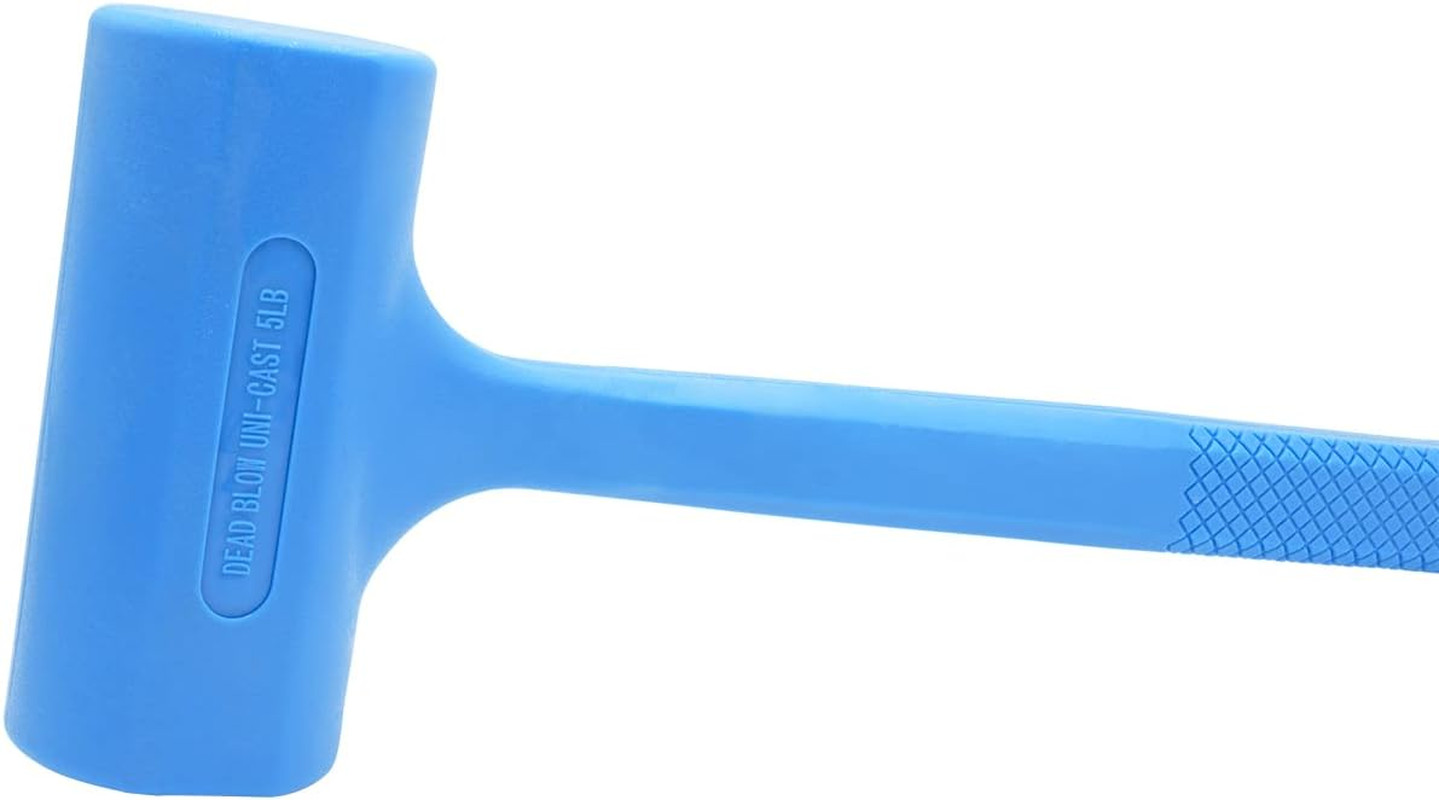 Tools Pro Dead Blow Mallet, 5-Pound with Steel Shot, Non-Marring Rubber Coating
