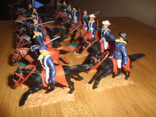 Timpo Special - US Cavalry Mounted x 14 - Picture 6 of 8