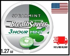 Breath Savers Spearmint Flavored Sugar Free Breath Mints, Tin 1.27 oz single