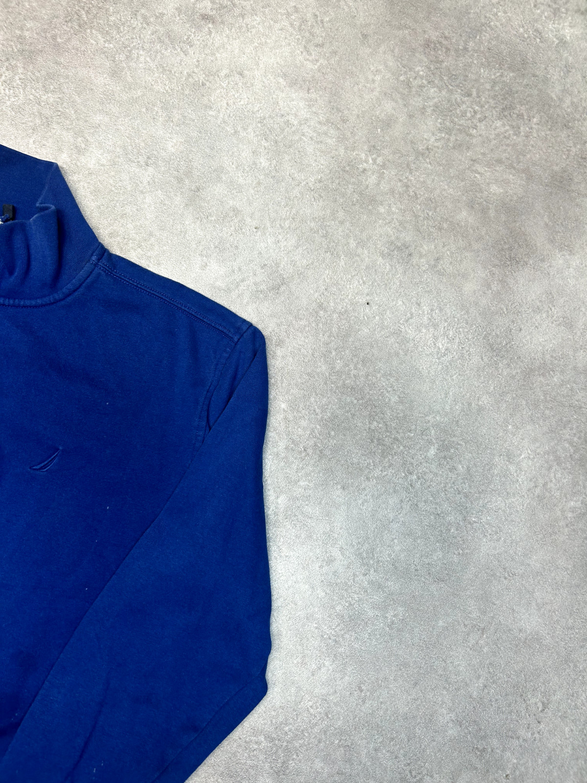 Nautica Sweatshirt Mens Half Zip Y2K Vintage Sailing Jumper, Blue, Medium image 2