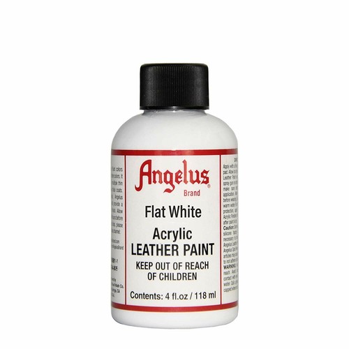 Angelus Brand Acrylic Leather Paint - Flat White - 1oz / 4o - Picture 5 of 5