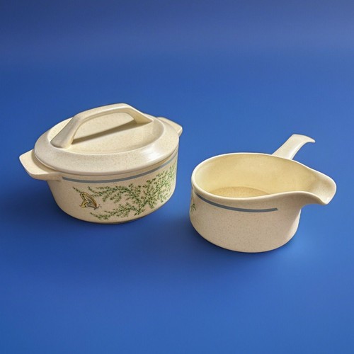 Lenox Temper-Ware Fancy Free 1.25 qt Casserole w Lid & Gravy Boat - Picture 4 of 18