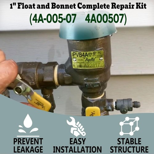 4A00507 1" Float & Bonnet Repair Kit Fits 4A Series Apollo Backflow Preventer - Picture 2 of 10
