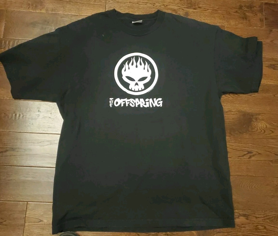 トップス 2000s THE OFFSPRING vintage band T-shirt ORIGINAL VINTAGE 2000 THE OFFSPRING BAND BLACK T-SHIRT MEN'S