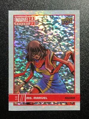 2021-2022 Upper Deck Marvel Annual    MS MARVEL SILVER SPARKLE PARALLEL  