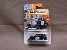 Matchbox 45 Black White 1933 33 Plymouth Pc Sedan Vintage Police Car Nip