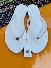 NWT 2024 Tory Burch 100 Authentic Have Receipts Thin Flip Flops Sandals Ivory
