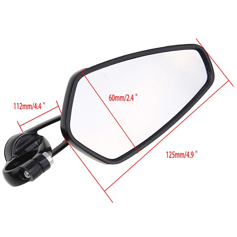 Espejos retrovisores ajustables 7/8 22 mm para moto scooter ATV universales 180 grados Foto 3 de 4