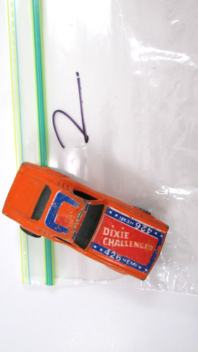 Vintage Orange Dixie Challenger 1970 Mattel Hot Wheels 426 Hemi 1982 DUKES - Picture 7 of 7
