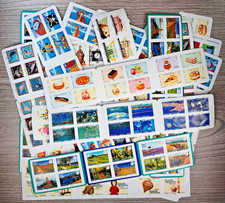 8 carnets de BEAUX de 12 timbres à validité permanente