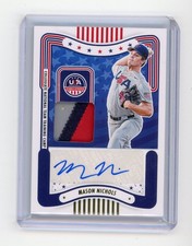 2024 Panini Stars & Stripes USA MASON NICHOLS Patch Auto Prime #d 13/25