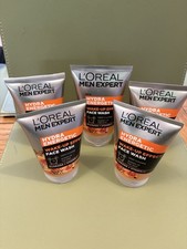 Image of 5 X Loreal Men Expert Hydra Energetic Wake-Up Face Wash 100ml Vitamin C New