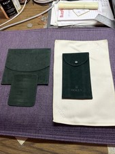 Vintage Rolex Travel pouch And Cloth set x2 ....