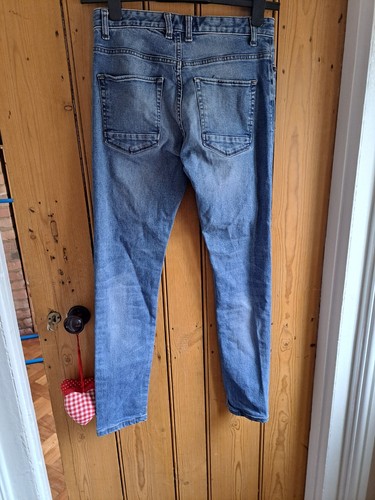 Next Skinny Blue Jeans 28R - Picture 3 of 4