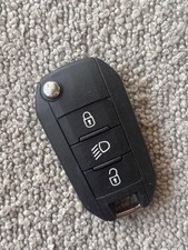 Genuine Citroen 3 Button Remote Flip Car Key Fob