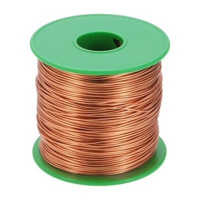 22 AWG Magnet Wire, 22 Gauge 16 oz Enameled Copper Wire, 155C(311F) Copper Color