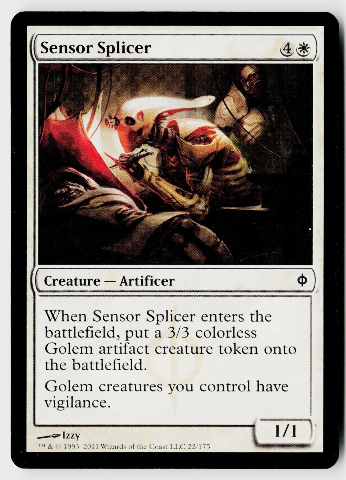 Sensor Splicer 22 Common New Phyrexia Magic: The Gathering Lightly Played