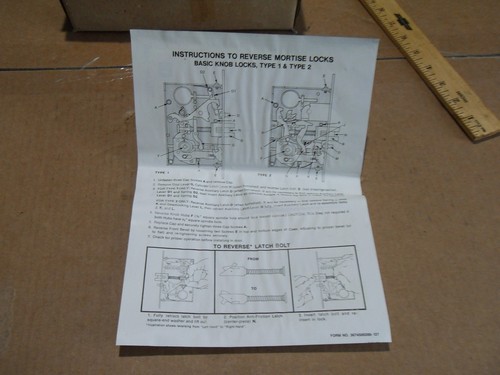 NOS COMMERCIAL CECO YALE MORTISE LOCKSET VH 8061 RH AS PICTURED - Picture 13 of 14