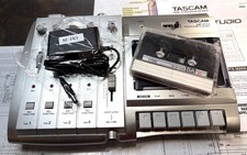 VERY CLEAN Tascam MF-P01 4 Track Cassette Recorder with Manual, Tape and Power