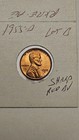 wheat penny 1955D LINCOLN CENT NICE RED BU 1955-D NICE RED UNC DETAILS LOT #B — photo 1
