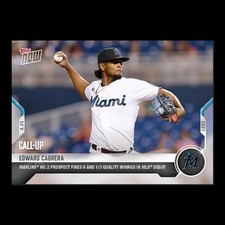 Edward Cabrera - 2021 MLB Topps Now Card 706 - Print Run: 596 Miami Marlins