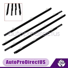 Fit 1990-1994 Nissan Sentra Sedan 4 door Black belt line rubber seal 80820-50Y01