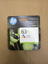 Genuine HP 63XL TriColor Ink Cartridge NIB Exp 2026 - F6U63AN OPTION 140