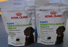 LOT OF 2 Royal Canin Puppy Chews Digestive Immune Health Supplement 60 Count