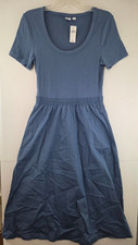 Gap Women's Medium Bainridge Blue Scoopneck Midi Dress NWT $59.99