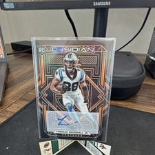 2021 Panini Obsidian Terrace Marshall Jr. Rookie Auto #116 Panthers /75