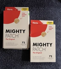 2x Hero Mighty Patch Original Blemish Treatment 72 Ct. Ea. - Exp. 11/04/27
