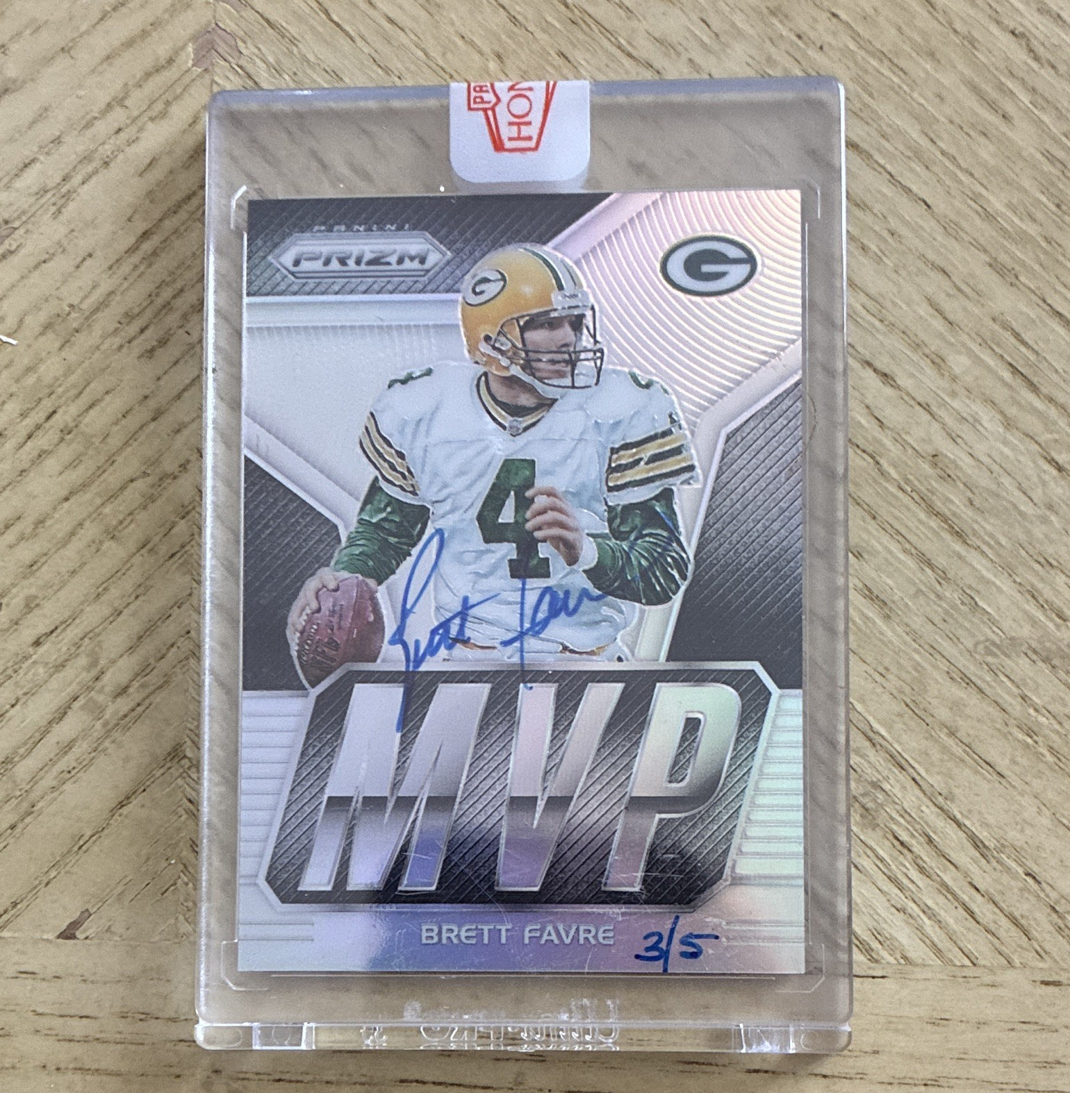 2020 Panini Honors Brett Favre 2017 Prizm MVP Buyback Auto /5