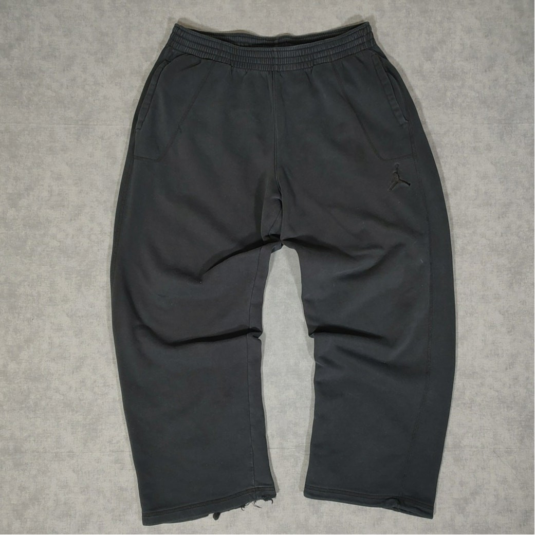 Jordan wide leg baggy streetwear athleisure casual fleece sweatpants mens XXL