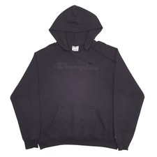 Champion Hood opening has been altered Crewneck Cotton Blend Sweatshirt Jumper