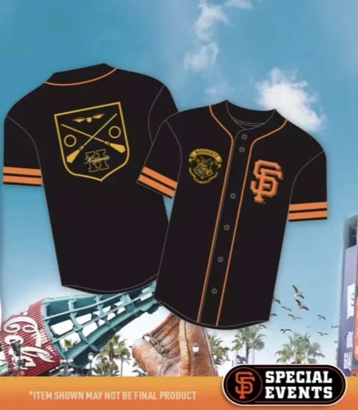 San Francisco SF Giants 2024 Harry Potter Hogwarts SGA Jersey 8/19/24 XL New