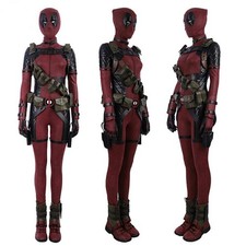 Deadpool Lady Jumpsuit Cosplay Costume Wanda Wilson Bodysuit 3D Outfit Halloween