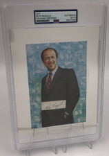 PETE ROZELLE PSA CUT AUTO Pro HALL OF FAME ART Large Slab HOF NFL COMMISSIONER
