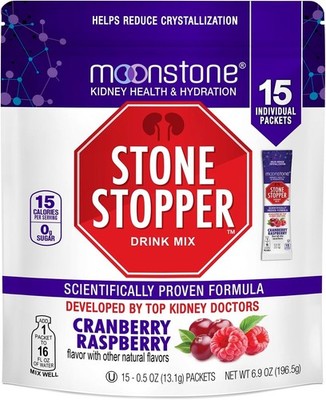 Stone Stopper Drink Mix, Cranberry Raspberry, Kidney Stone Prevention, Calcium O