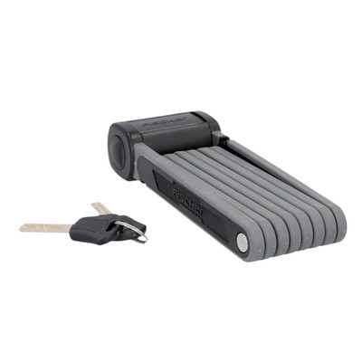 Faltschloss FISCHER Fahrradschloss Soft-Touch PROTEC 110 cm mit Schlüssel 50643