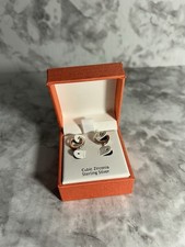 Nanette Lepore Cubic Zirconia Sterling Silver Earring Hoop With Box A14