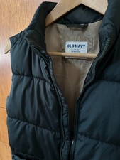 Old Navy youth green puffer vest size L 10/12