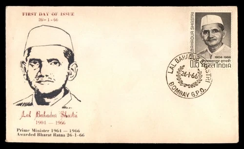 Mayfairstamps India FDC 1966 Lal Bahadur Shastri Prime Minister First Day Cover