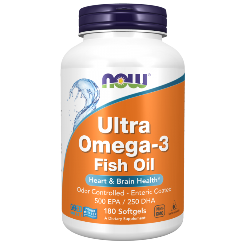 Now Foods Ultra Omega-3 500 EPA / 250 DHA, 180 capsule